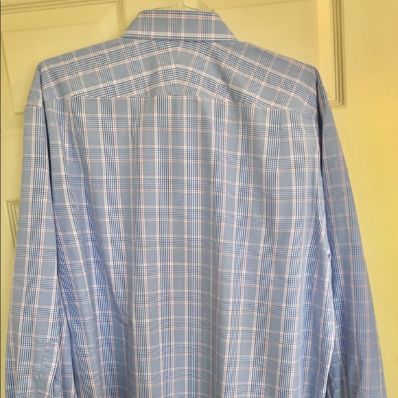 Charles Tyrwhitt Blue Plaid Button Down - Picture 2 of 3